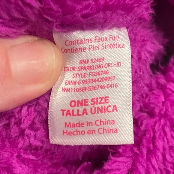 Cozy Pom-Pom Beanie Ponytail Hat Bundle White Purple Leopard Pink Dark Grey - Picture 3 of 6